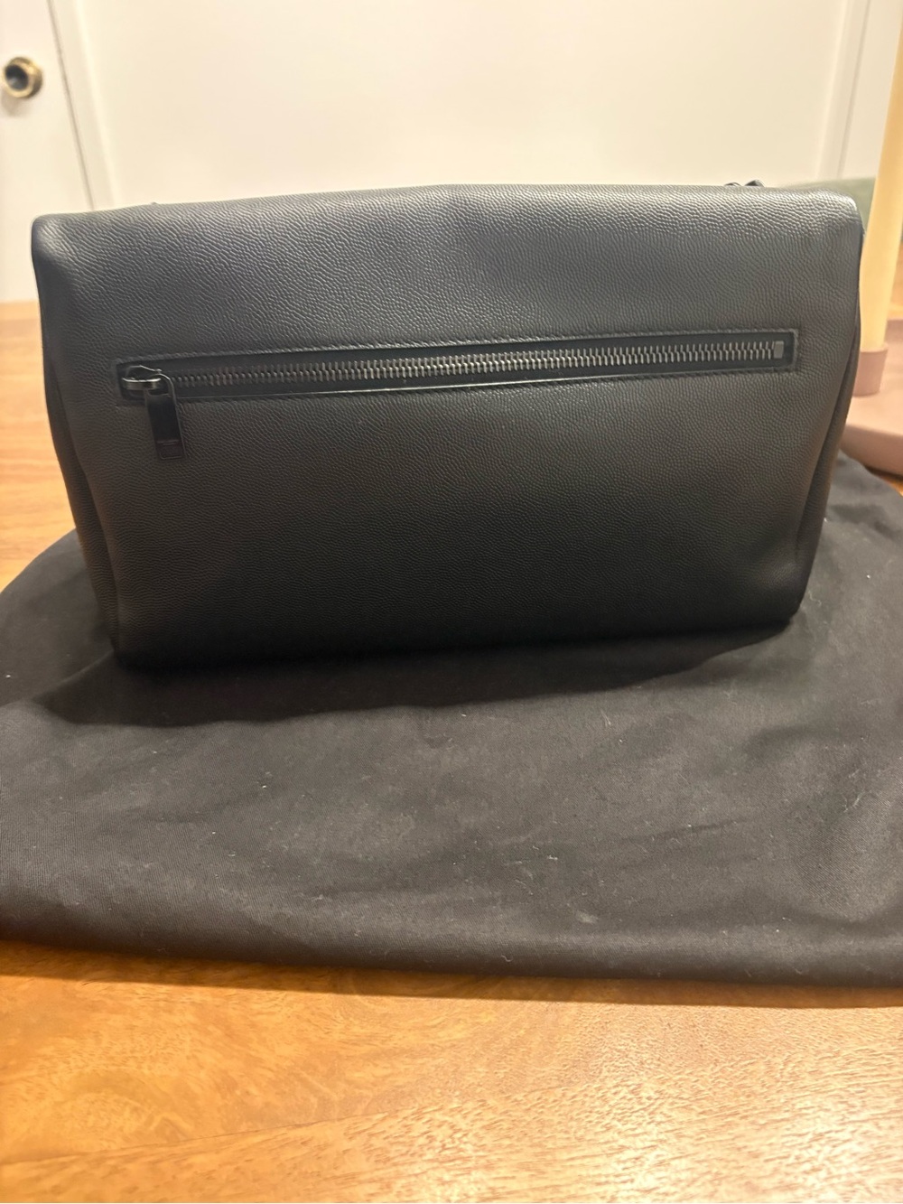 Saint Laurent West Hollywood Matte Black Monogram Chain Shoulder Bag - Picture 2 of 10